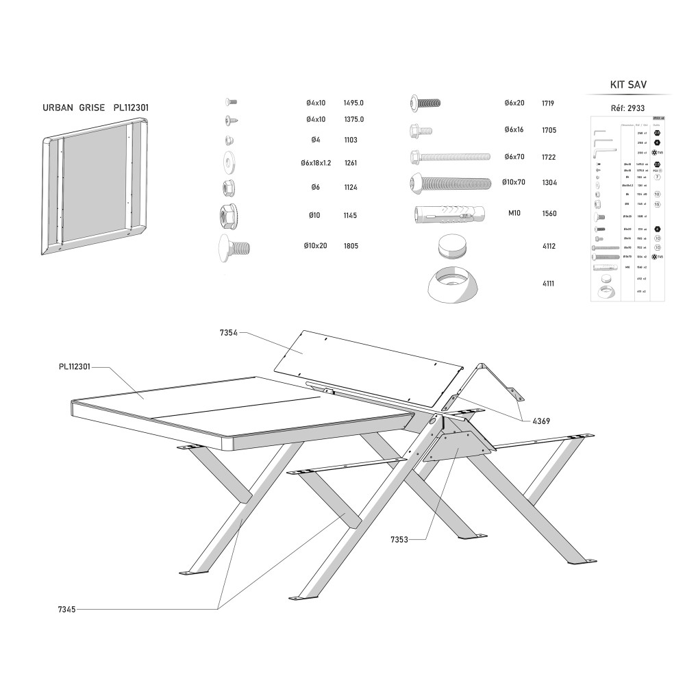 copy of TABLE PARK OUTDOOR Grey