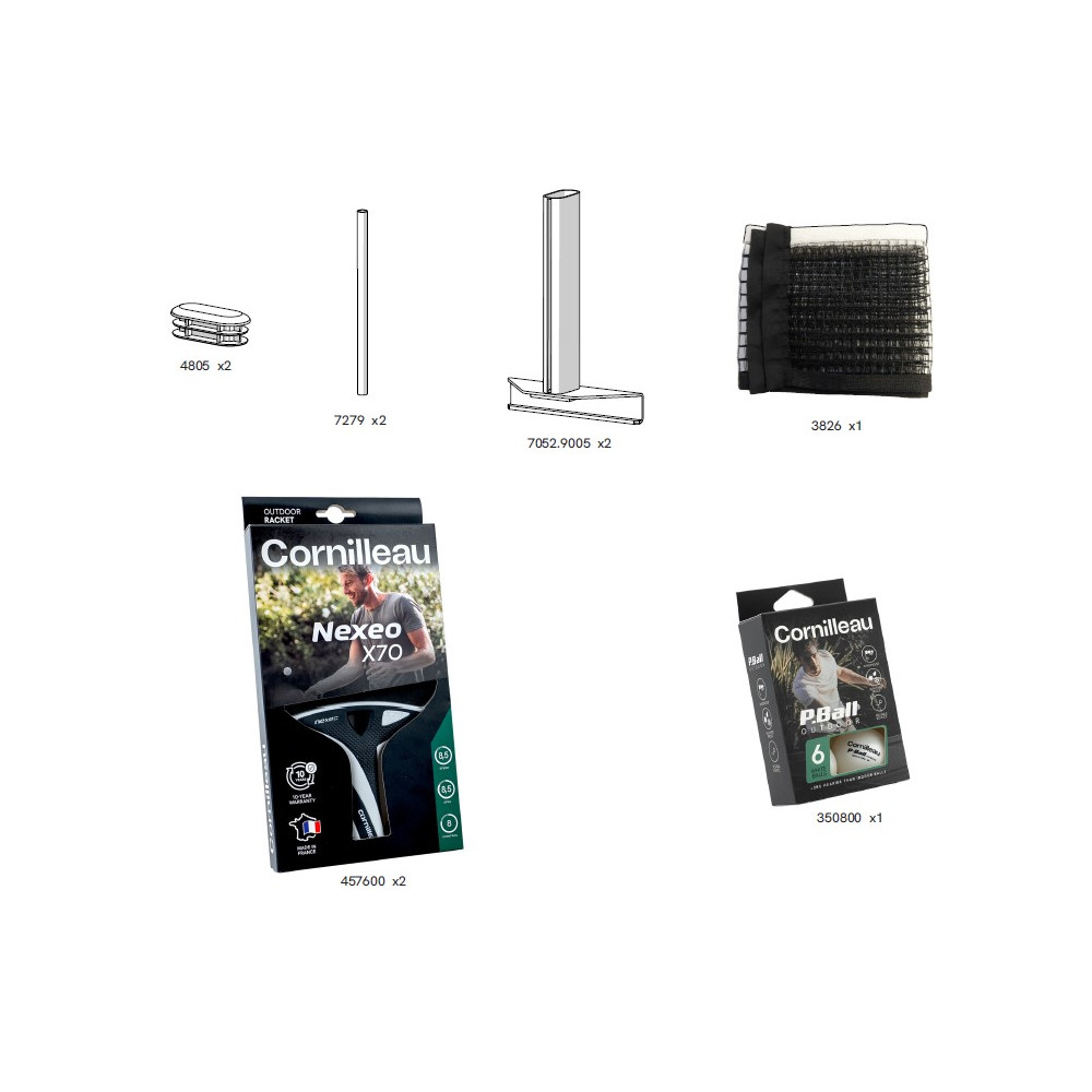 Kit ping dinner top billard