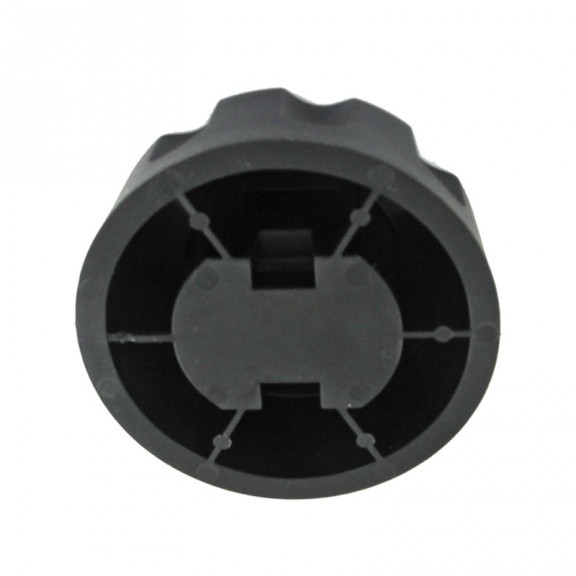 Foot pad 3/4 adjustable black